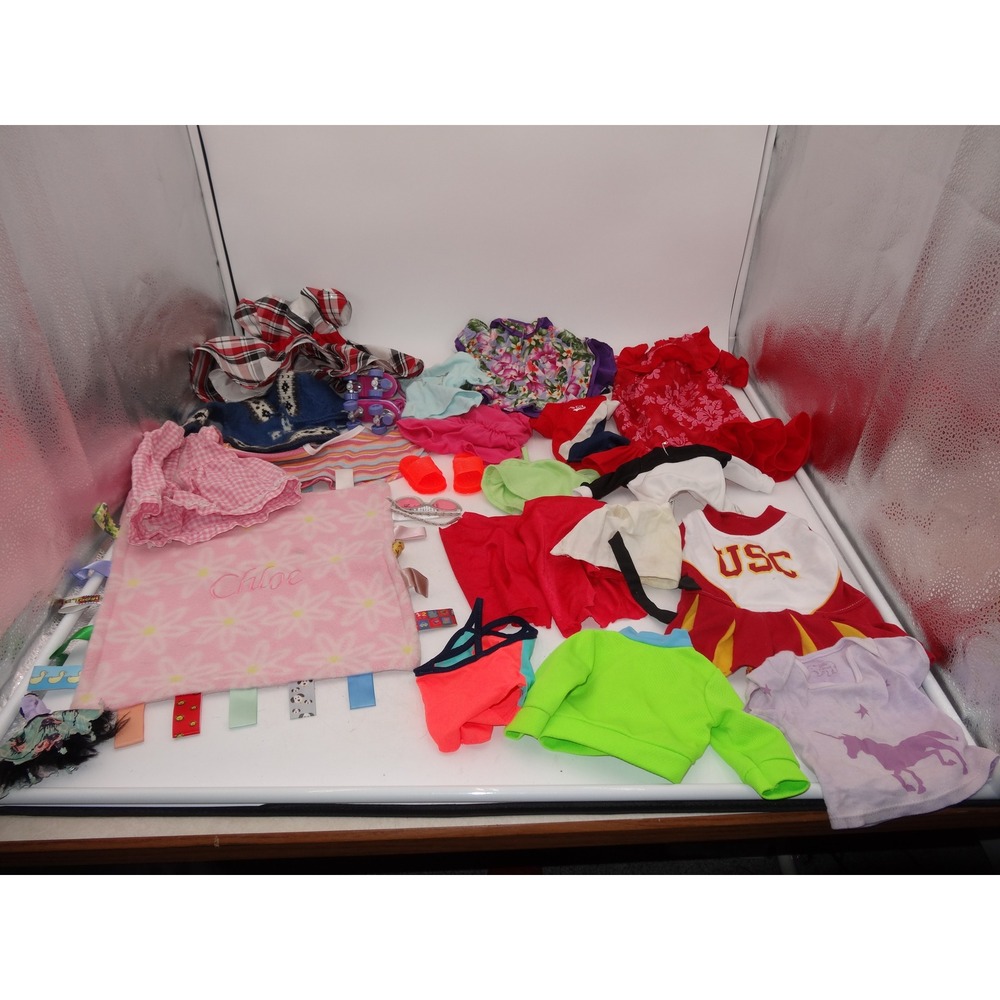 Our Generation Doll Clothes and Accessories Mixed Lot 22 Pcs USC Roller Skates